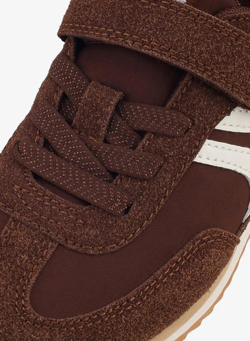 Lee Cooper BROWN Boys Hook & Loop Ankle Sneakers for Men | Best Price UAE