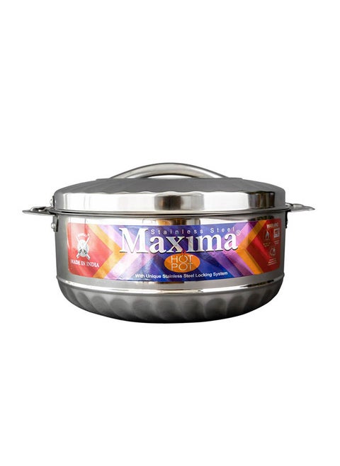 Maxima S/STEEL HOT POT SIZE: 3.5 LITER, Silver