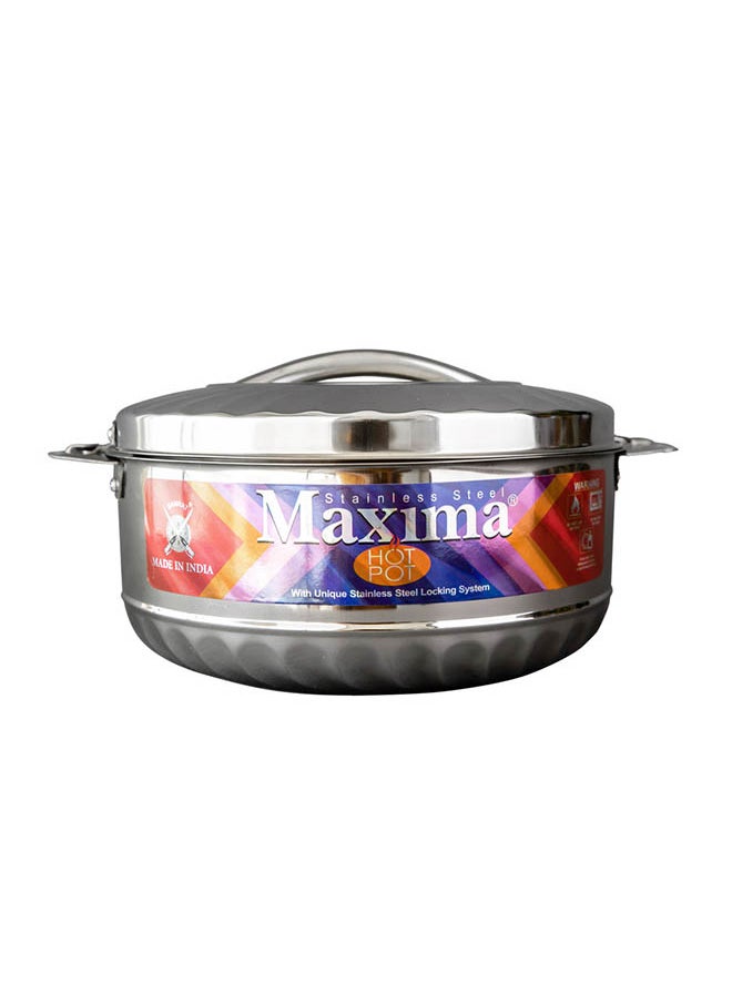 Maxima S/STEEL HOT POT SIZE: 3.5 LITER, Silver