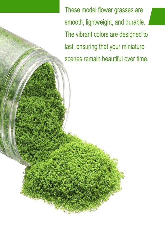 CoCud Model Grass Terrain Powder, 185ml Capacity, Fake Miniature Flower Grass Tree Sponge Light Green - (Applications: DIY Dollhouse Fairy Garden Model Railway Landscape), 2-Pieces - Image 3