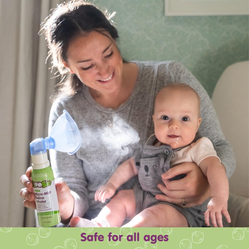 Boogie Micro-Mist Saline Inhaler, Baby Nose Congestion Relief, Nasal Spray for Kids, Pediatrician Recommended, HSA/FSA Eligible, Unscented, 1.7 oz (Pack of 1) - Image 4