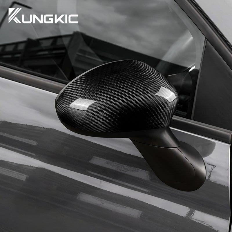 Real Hard Carbon Fiber Rearview Mirror Cover Cap for Abarth 595 595C (2012-2023), Abarth 695 (2010-2023), Fiat 500 (2008-2023) - Image 3