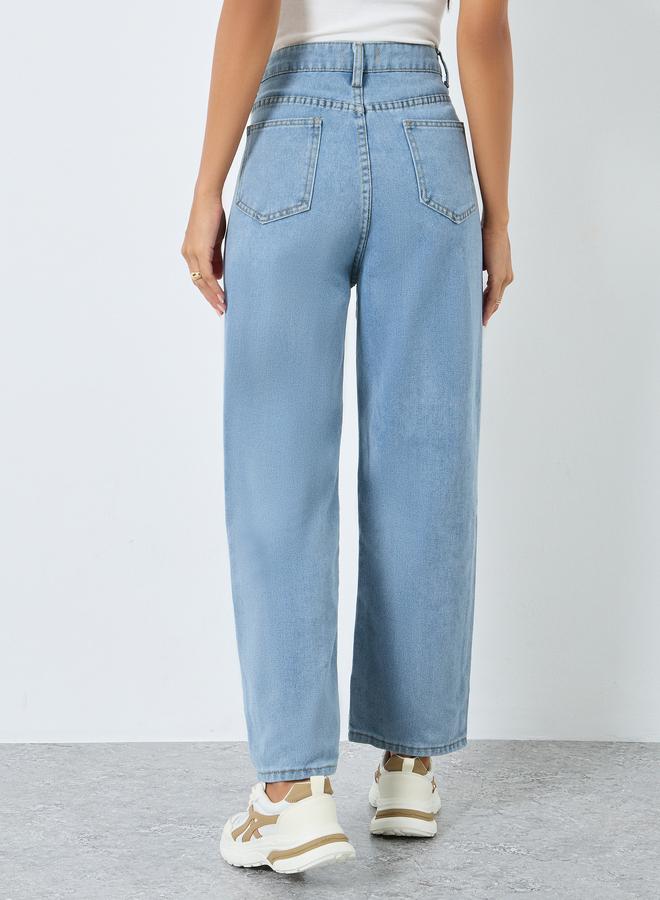 Styli High Rise Relaxed Fit Jeans - Image 4