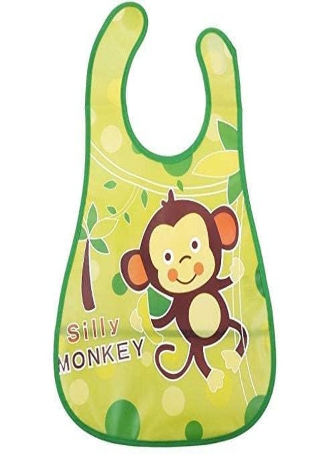 Ess Cubes Enterprise Cartoon Animal Waterproof Reusable Plastic Silicone Baby girl boys Bibs Apron for Lunch Dinner Breakfast Feeding Babies Unisex Children fast dry Mix Color 6+ Months (6) - Image 4