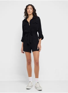 Ginger Button Down Utility Style Playsuit  - Image 4