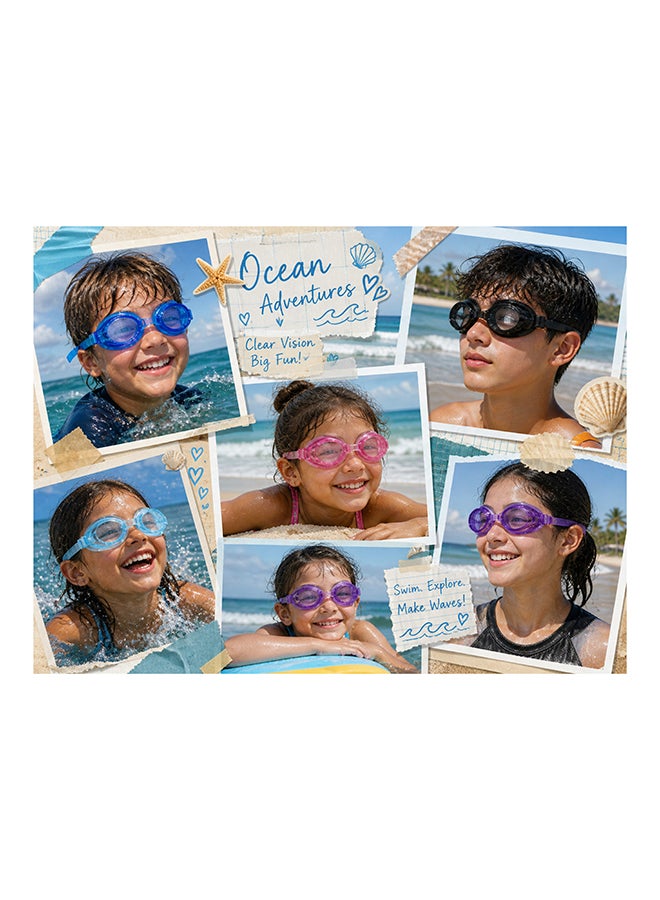 DBLEW Swimming Goggles with Earplugs – Anti-Fog Swim Glasses Set, Light Blue - Image 3