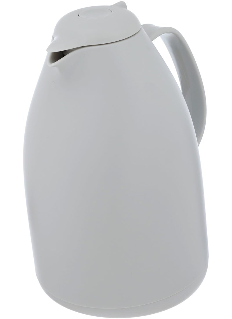 Alsaif Gallery - Elegance Penguin Thermos, 1.5 liters, glass inner container, plastic outer shell - light grey - Image 1
