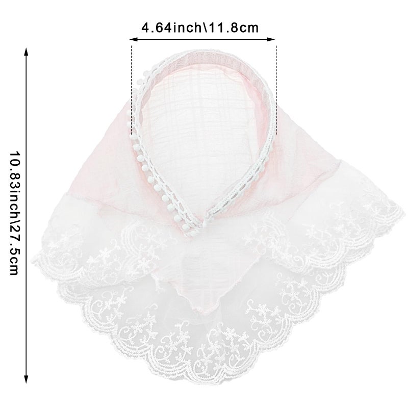 Capiant 2 PACK Hair Scarf Headband for Women, Lace Hair Bandana, Non-Slip Hair Soft Head Coverings Boho Triangle Bandana Turban for Hair Styling - Image 2