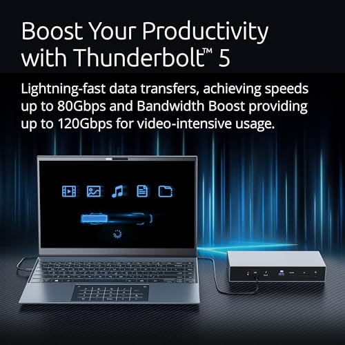 Kensington SD5000T5 Thunderbolt 5 Docking Station – Dual Display for MacBooks M1/M2/M3/M4 Pro and Max; Triple Display for Windows TB5; TB4 Compatible, 140W Power Delivery (K35201NA) - Image 2