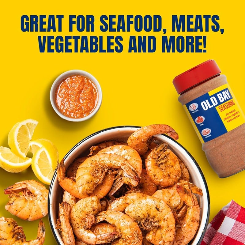 أولد باي McCormick Old Bay Seasoning, Blend of Zesty Savoury Herbs & Spices, Perfect for Meat, Poultry & Seafood, 280g Jar - Image 4
