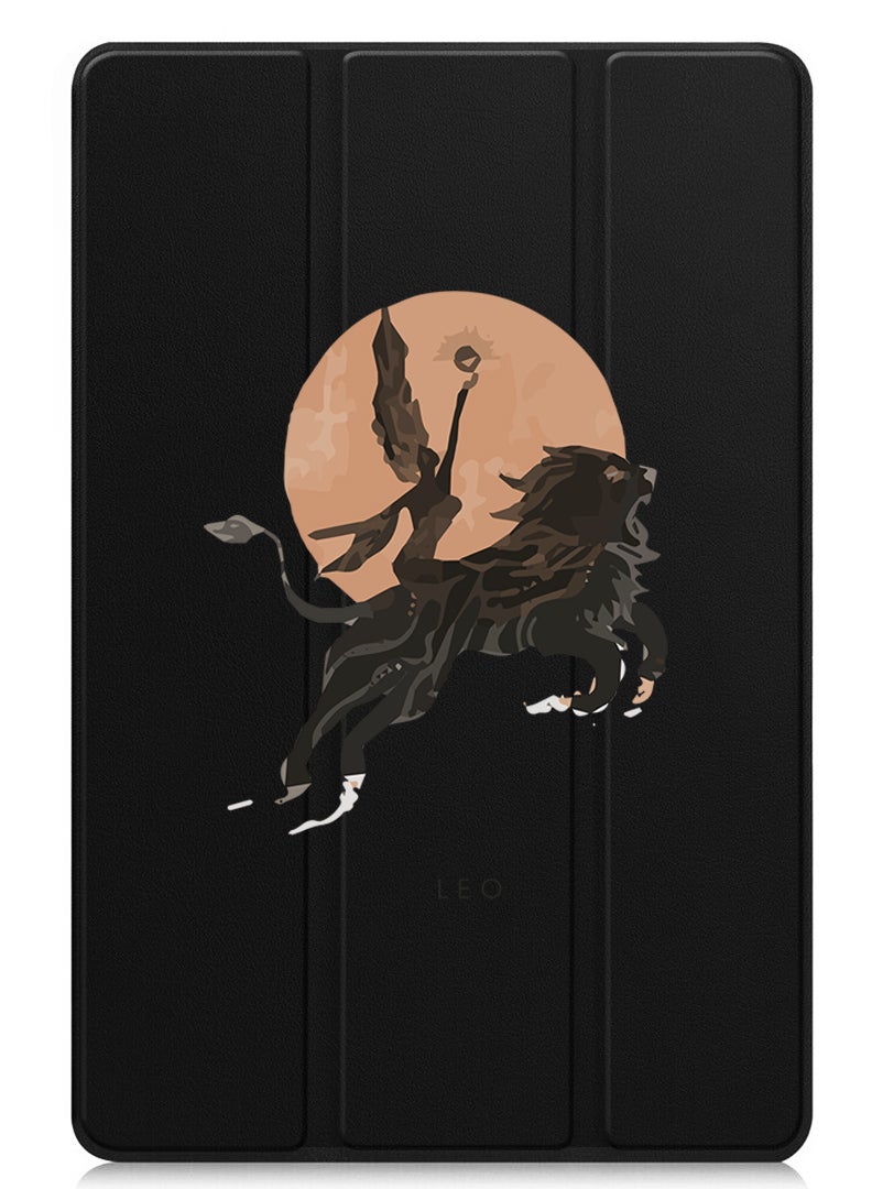 Theodor Protective Flip Case For Huawei MatePad 11.5 S (2024) With Trifold Stand Auto Wake Sleep Shockproof Cover Leo-01 - Image 1