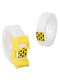 Deli Deli EA30411 Stick Up BOPP Invisible Tape with Dispenser, 12mm x 18.3mm, Non-Toxic, Low Odor, 2PCS  - Image 2