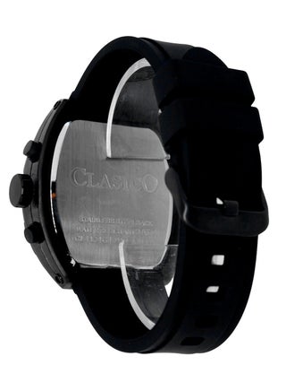 Opulent 6-Hands Chronograph Watch – Tonneau Skeleton Midnight Black Chronograph Edition with Premium Silicon Strap – Elite Y121 Calibre Movement – Waterproof Design - view 3