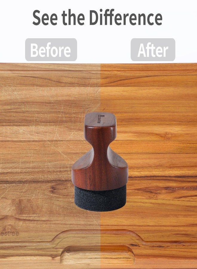Celestree Wood Cutting Board Oil Applicator Kit with Beeswax, Great for Butcher Blocks Counter Tops and Wooden Utensils Wax, Includes Beeswax (7oz), 5 Sponge Heads and 5 Sanding Heads - Image 4