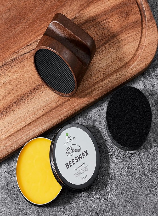 Celestree Wood Cutting Board Oil Applicator Kit with Beeswax, Great for Butcher Blocks Counter Tops and Wooden Utensils Wax, Includes Beeswax (7oz), 5 Sponge Heads and 5 Sanding Heads - Image 5