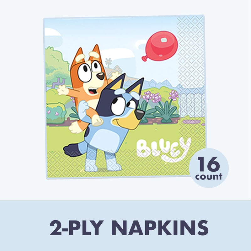 Unique Bluey Birthday Party Supplies | Serves 16 | Bluey Party Supplies | Bluey Birthday Decorations | Bluey Party Decorations | Bluey Plates and Napkins - Image 3