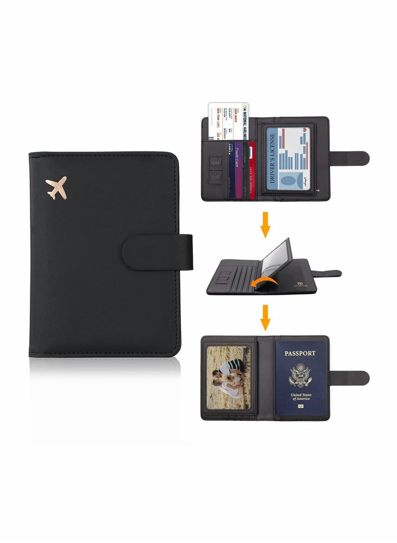 Excefore - Passport Holder Card Slots, Creative Aircraft Certificate Storage Bag - Image 1