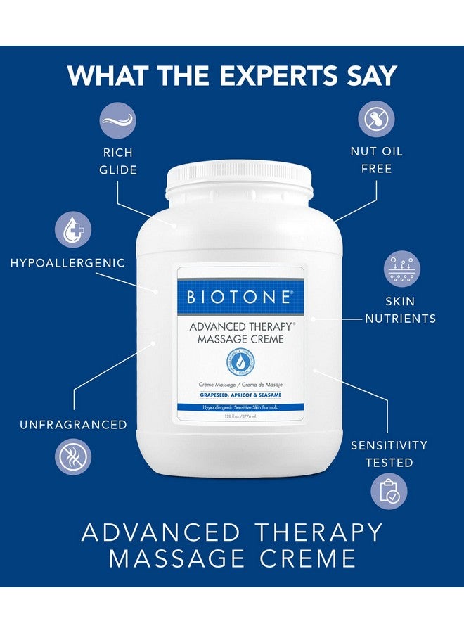 BIOTONE Advanced Therapy Massage Creme, Hypoallergenic and Fragrance-Free, Ideal Glide and Workability, Less Reapplications, Non-Greasy Finish - Image 4