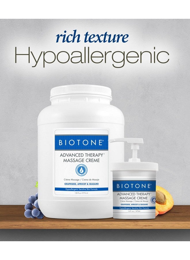 BIOTONE Advanced Therapy Massage Creme, Hypoallergenic and Fragrance-Free, Ideal Glide and Workability, Less Reapplications, Non-Greasy Finish - Image 2