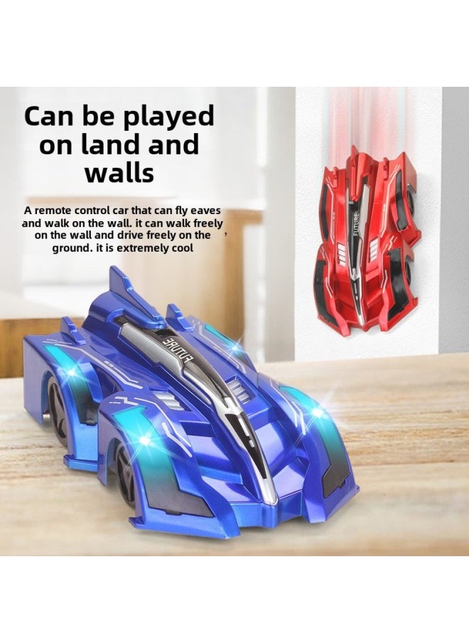 Remote Control Car Wall Climbing Car Toy Boys Children Lights Stunt Car 6 Rechargeable Electric 4 Climbing 5 Years Old-Color:9920C Stunt Black  - Image 3