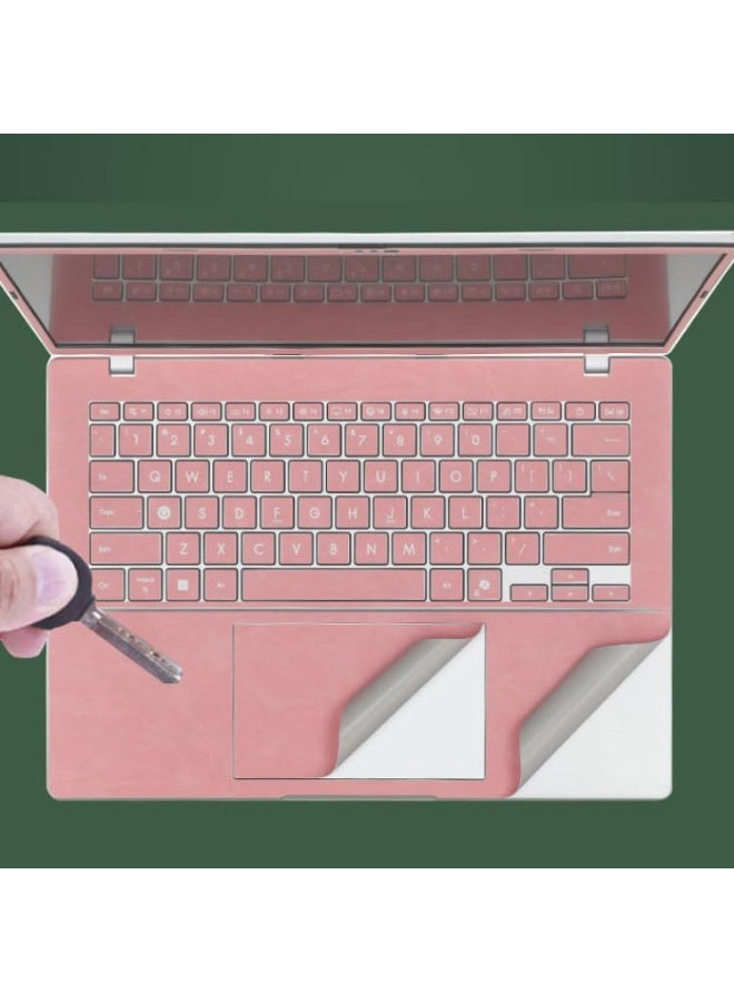 عام ملصق لابتوب متوافق مع ASUS VivoBook 14 (X1404VA) 14 بوصة، ملصق مضاد للخدوش فيلم دفتر جلد بثلاثة جوانب. - Image 5