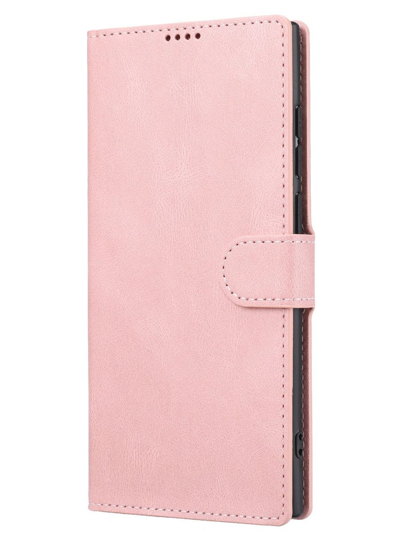 Suteni Flip Cover Card Slots Leather Phone Case for Samsung - Image 1