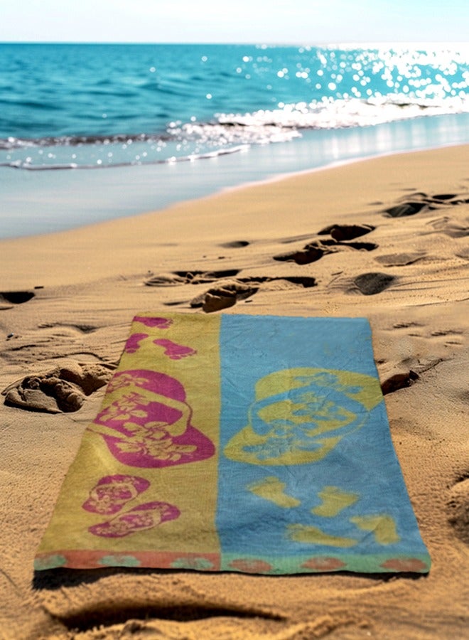 snooze Snooze Beach towel, 170*90 cm, sandy steps design  - Image 4