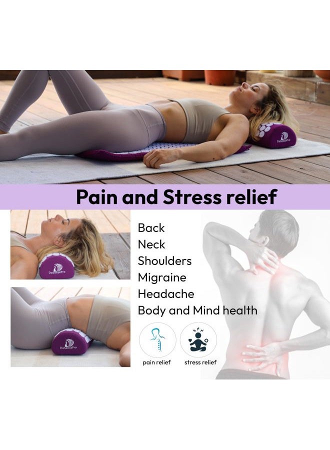 DoSensePro Acupressure Mat and Pillow Massage Set - + Gel Pack. Acupuncture Mattress for Neck and Back Pain. Relieve Sciatic, Headaches, Aches at Pressure Points. Natural Sleeping Aid - Image 5