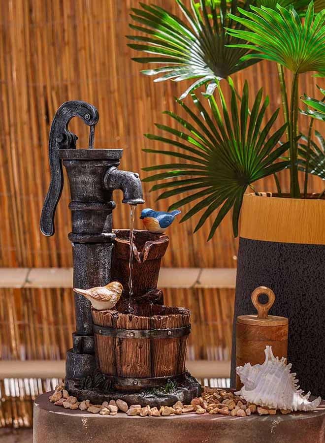 DANUBE HOME Oasis Fountain Water Fountain Ornament For Outdoor Garden Home Office Decoration  - Image 1