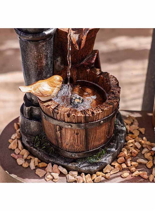 DANUBE HOME Oasis Fountain Water Fountain Ornament For Outdoor Garden Home Office Decoration  - Image 2