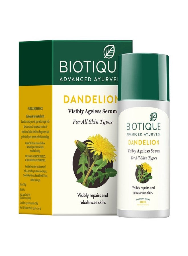 Biotique Bio Chlorophyll Oil Free Anti-Acne Gel & Post Hair Removal Soother For Oily & Acne Prone Skin, 50G And Biotique Bio Dandelion Visibly Ageless Serum, 40 ml - Image 5