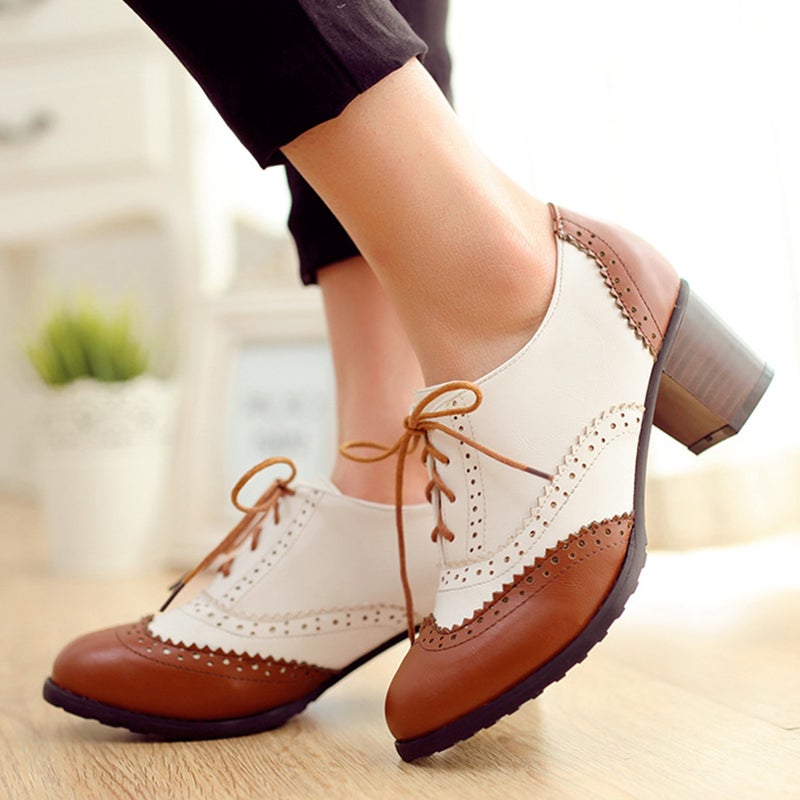 1 Pair of Lady Shoes Stylish Shoes High Heel Shoes Lacing Footwear for Women - Image 1