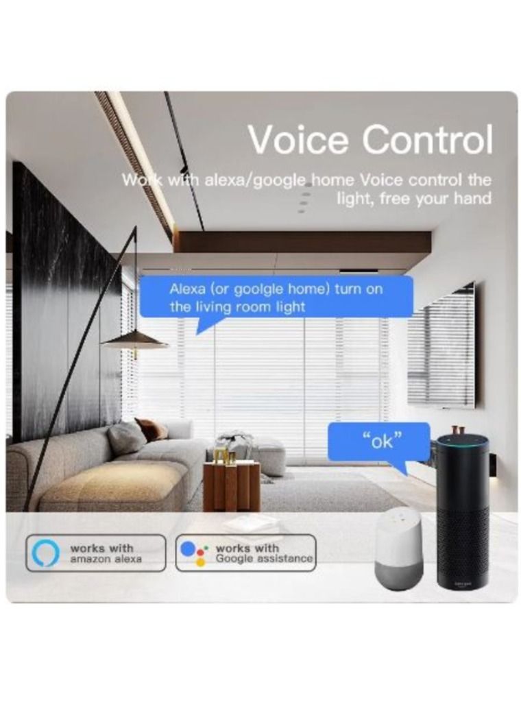تويا زيجبي واي فاي ديي قواطع دوائر التبديل الذكية التطبيق البعيد توقيت ترحيل التحكم اللاسلكية وحدة التشغيل الآلي اليكسا جوجل صوت المنزل - Image 3