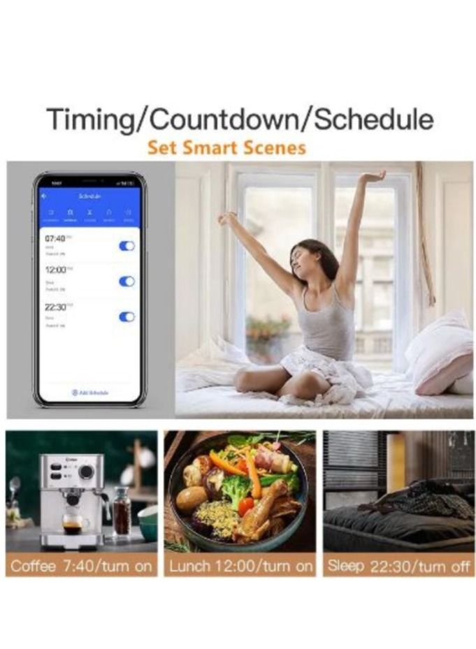 تويا زيجبي واي فاي ديي قواطع دوائر التبديل الذكية التطبيق البعيد توقيت ترحيل التحكم اللاسلكية وحدة التشغيل الآلي اليكسا جوجل صوت المنزل - Image 2