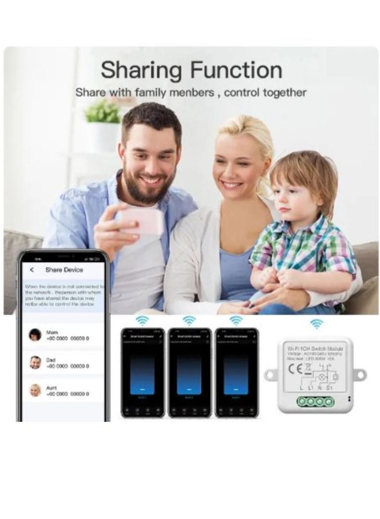 تويا زيجبي واي فاي ديي قواطع دوائر التبديل الذكية التطبيق البعيد توقيت ترحيل التحكم اللاسلكية وحدة التشغيل الآلي اليكسا جوجل صوت المنزل - Image 4