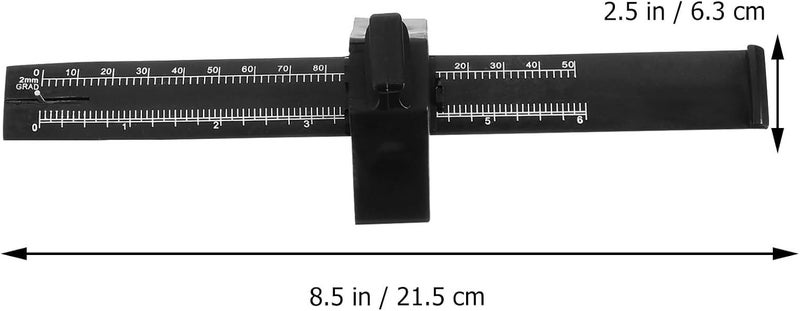 أداة زروديكو للتمييز في النجارة (Zerodeko Carpentry Marking Gauge)، عبارة عن قلم رسم موازي مزود بمسطرة مقياس، أداة قياس للنجارة تُستخدم في التخطيط الذاتي وقياس الفتحات (Mortise Measurement) لمشاريع الديكور الخاصة (DIY). - Image 2