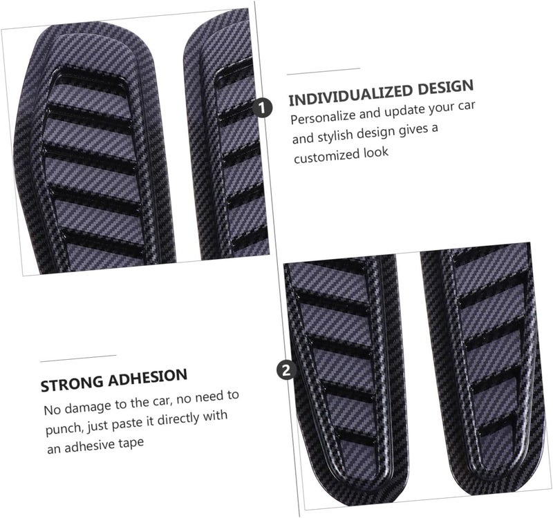 FAVOMOTO 2pcs Simulated Covers for Car Hood Easy to Install Decorative Stickers Engine Bay Styling Accessories - Image 4