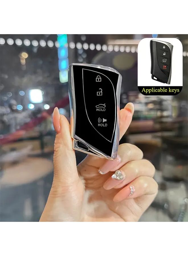 Black TPU Key Case for Lexus ES RX NX LC LS GX Durable Flexible Car Accessories - Image 1