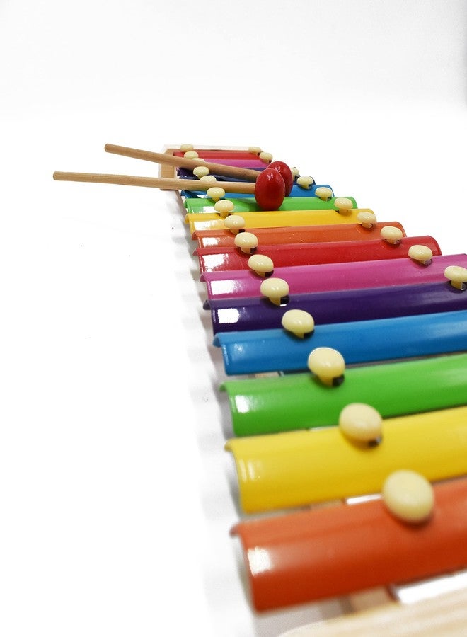 justhandmade Just Handmade Wooden Kitchen Toy Set | Xylophone with 8 Notes for Kids (Combo of 2) - Image 4