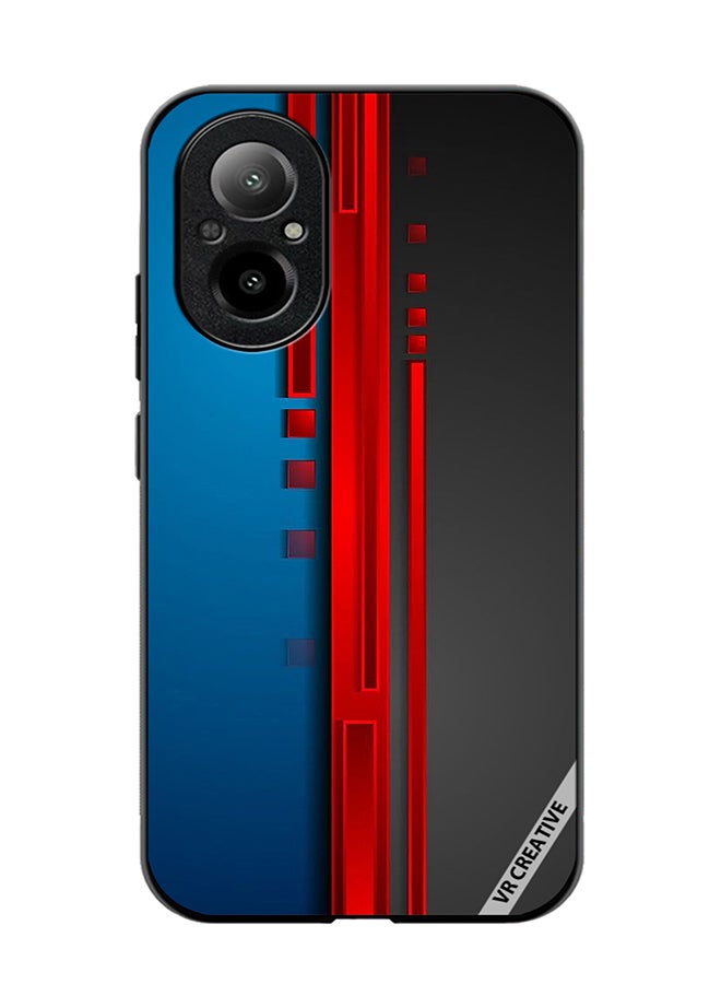 VR CREATIVE Protective Case Cover For Realme C67 4G Abstract Design Multicolour - Image 1