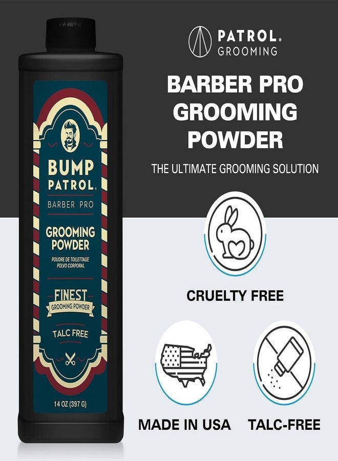 Bump Patrol Barber Pro Grooming Powder - Talc Free Hair and Body Powder for Men - Protects Against Sweat, Odor, and Chafing From Head to Toe for All Skin Types - 14 Ounce (Pack of 1) - Image 4