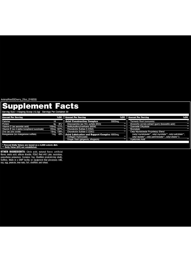 ANIMAL Flex - Complete Joint Supplement Collagen Glucosamine Chondroitin Repair And Restore, Cherry 30 Scoops  - Image 3