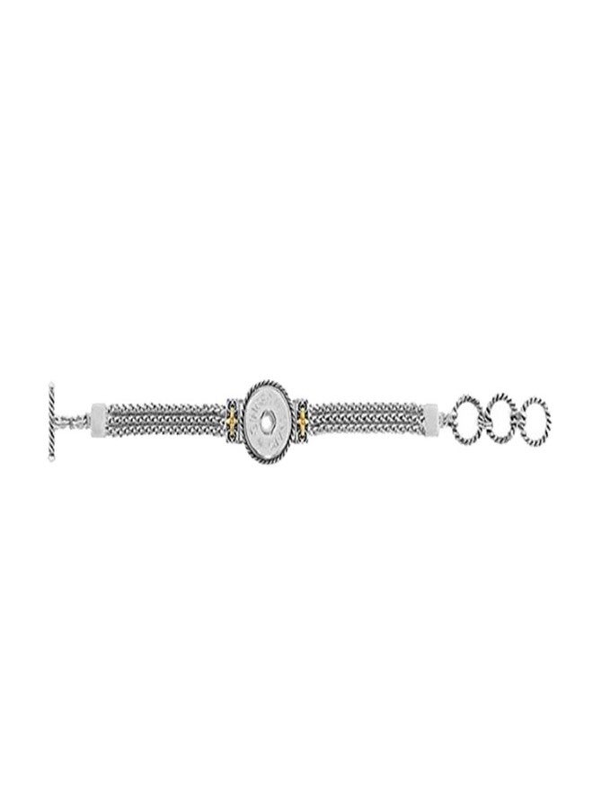 Ginger Snaps Mixed Metal Townsend Bracelet SN96-09 (Standard Size) Interchangeable Jewelry Accessory