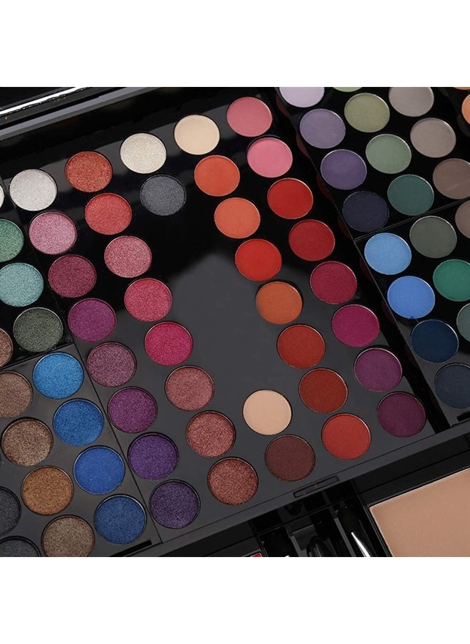 CHARMCODE 190 Colors Cosmetic Make up Palette Set Kit Combination with Eyeshadow Facial Blusher Eyebrow Powder Face Concealer Powder Eyeliner Pencil A Mirror All-in-One Makeup Gift Set (Multicolor)  - Image 4