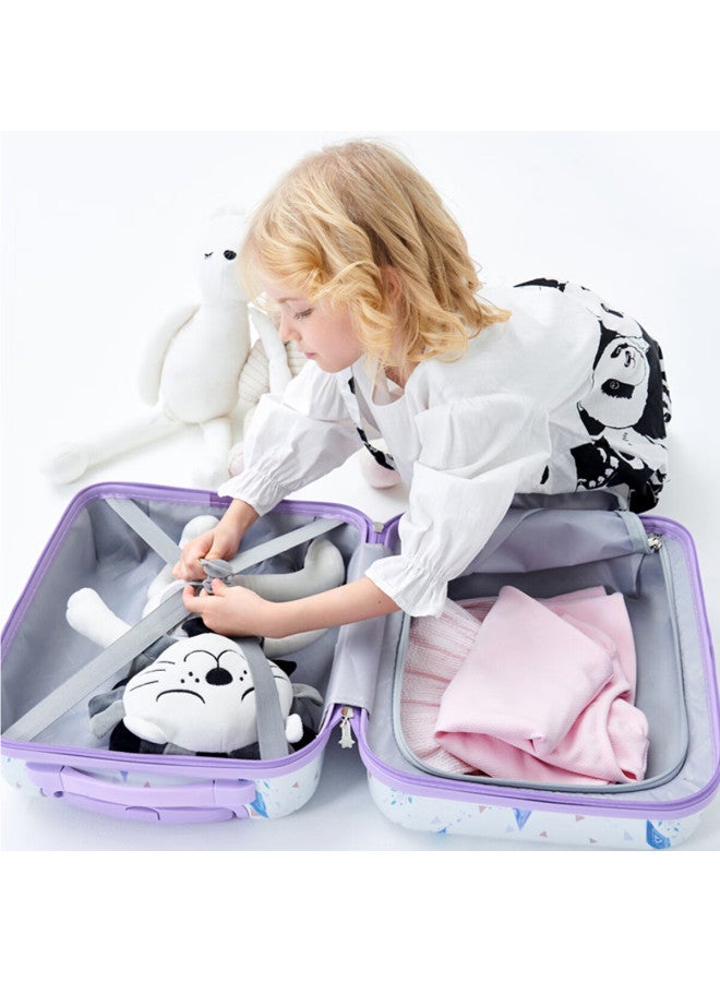 Mesuca X Disney Frozen Children's Luggage 18-inch With Lock Travel Suitcase Girls Double-sided Cartoon Carry-on Luggage - Image 3