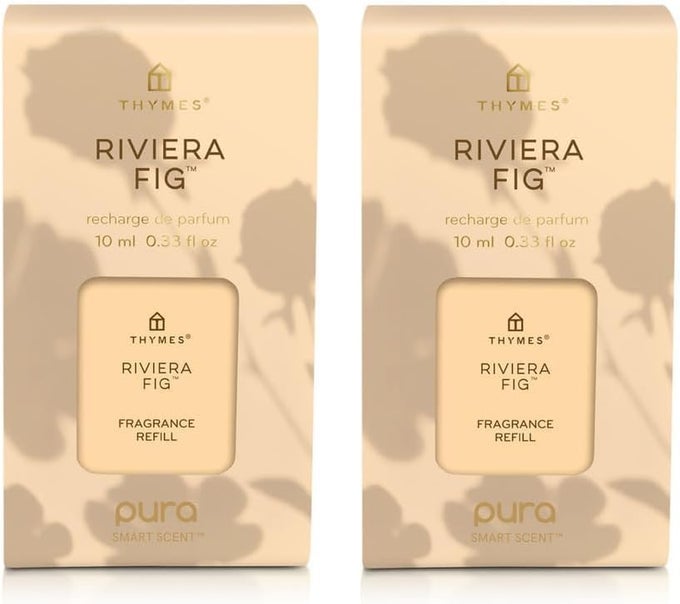 PURA DIFFUSER REFILLS BUNDLE OF 2 PURA REFILLS FOR USE IN SCENT DIFFUSERS FOR HOME HOME FRAGRANCE PRODUCTS SCENTED WITH BLOOD ORANGE PEACH FIG RIVIERA FIG PACK OF 2