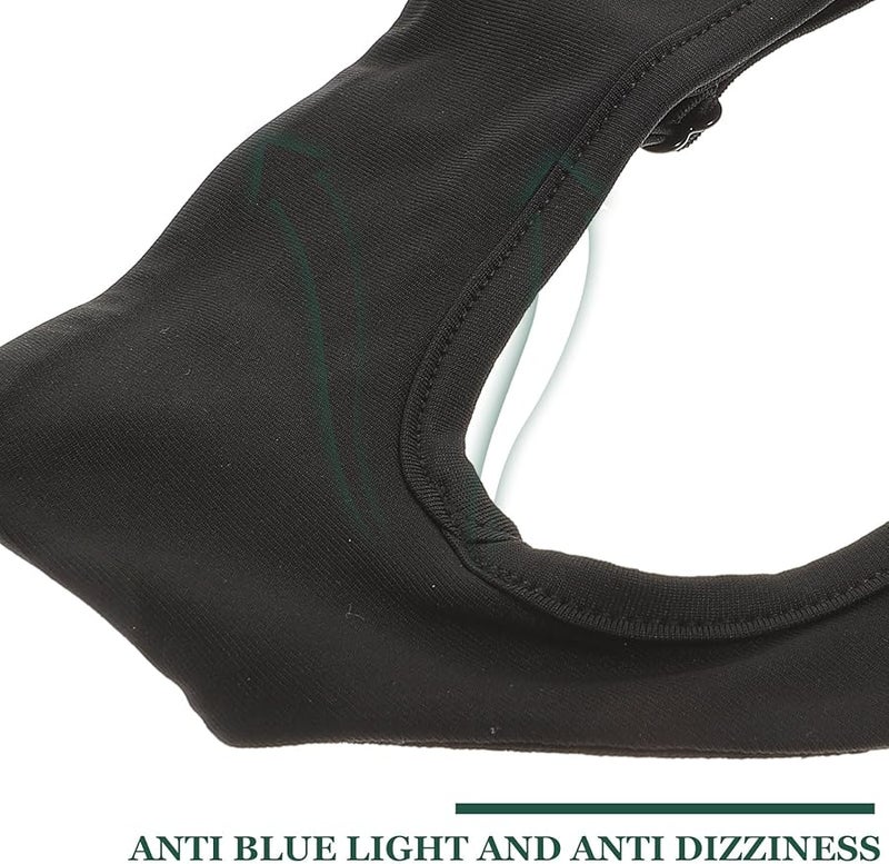 Adjustable VR Headset Sweat Band And Eye Mask Cover Black Breathable Quick Dry Face Padding - Image 3