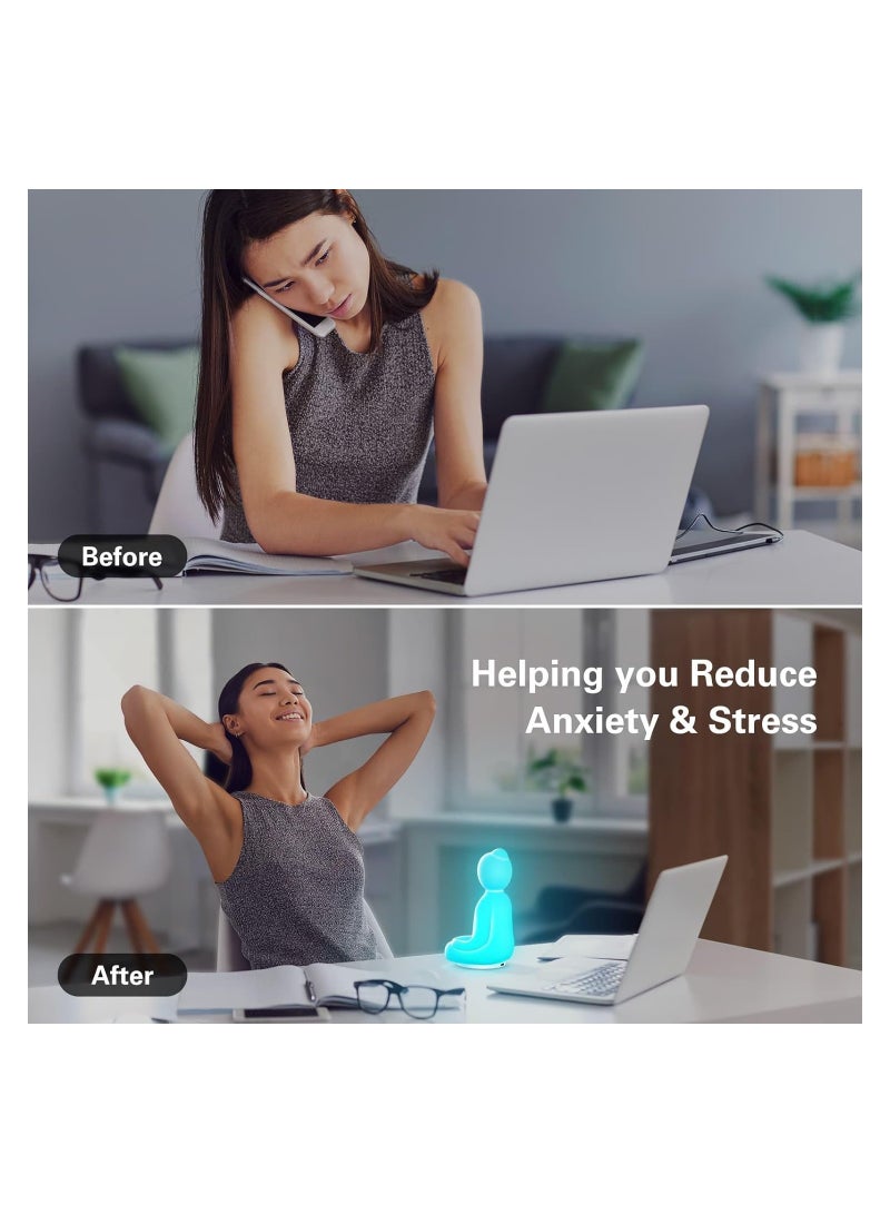 SOLARAE Mindful Breathing Yoga, Guided Visual Meditation Breathing Light for Mindfulness, Slow Down Your Breathing, Calm Your Mind, Stress Relief Gift Kids Adults, Mindfulness Gifts, Learn Deep Breathing - Image 4