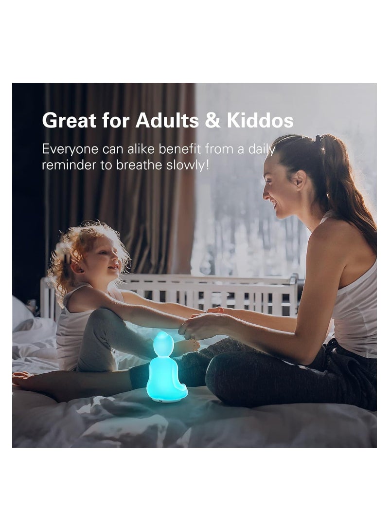 SOLARAE Mindful Breathing Yoga, Guided Visual Meditation Breathing Light for Mindfulness, Slow Down Your Breathing, Calm Your Mind, Stress Relief Gift Kids Adults, Mindfulness Gifts, Learn Deep Breathing - Image 2