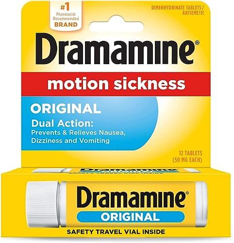Dramamine NonDrowsy Naturals Motion Sickness Relief 12 Count